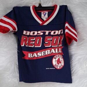 Youth Boston Red Sox Baseball Jersey - Navy and Red